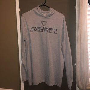 Under Armour baseball hooded shirt